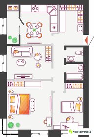 Квартира 85,8 м², 1-комнатная - изображение 1