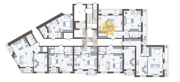 Квартира 73,5 м², 1-комнатные - изображение 2