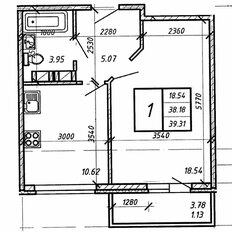 Квартира 38,6 м², 1-комнатная - изображение 4