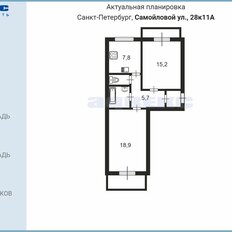Квартира 53,8 м², 2-комнатная - изображение 2