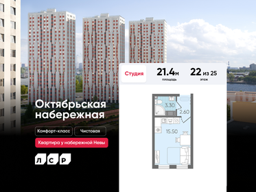 Квартира 21,4 м², студия - изображение 1