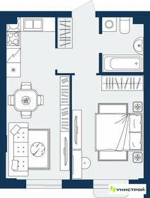 Квартира 37,7 м², 1-комнатная - изображение 1