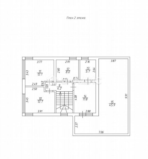 39,4 м², 1-комнатная квартира 7 870 000 ₽ - изображение 22