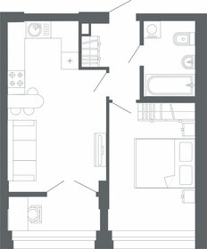 Квартира 42,2 м², 1-комнатная - изображение 1