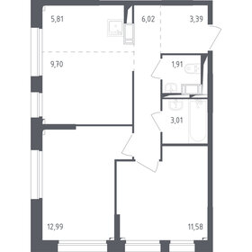 58,6 м², 2-комнатная квартира 10 900 000 ₽ - изображение 57