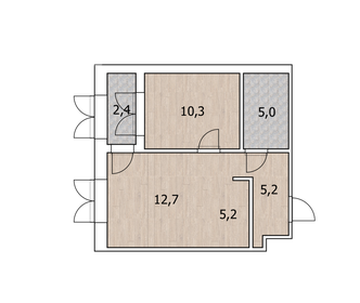 42,9 м², 1-комнатная квартира 7 600 176 ₽ - изображение 20