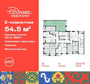 53,8 м², 2-комнатная квартира 9 992 597 ₽ - изображение 12