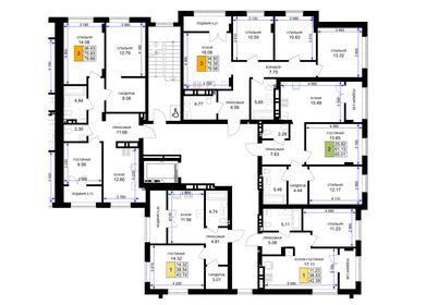 78 м², 3-комнатная квартира 8 900 000 ₽ - изображение 100