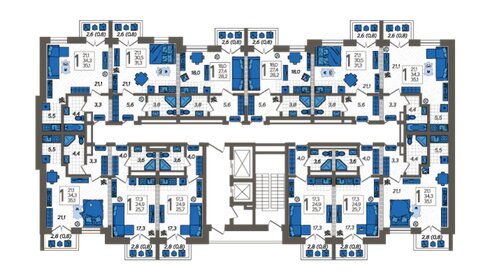 35,1 м², квартира-студия 12 369 240 ₽ - изображение 22