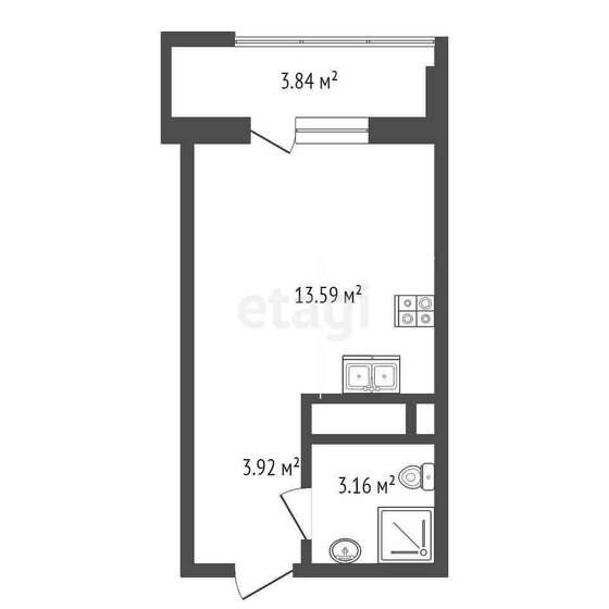 33,9 м², 1-комнатная квартира 3 790 000 ₽ - изображение 69