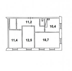 Квартира 66,6 м², 3-комнатная - изображение 1