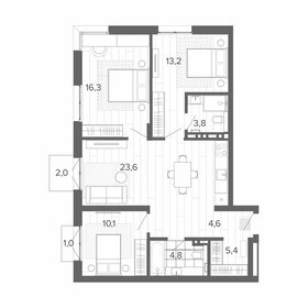 82,5 м², 4-комнатная квартира 12 676 000 ₽ - изображение 10