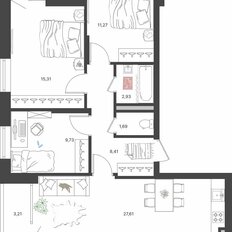 Квартира 76,9 м², 4-комнатная - изображение 1