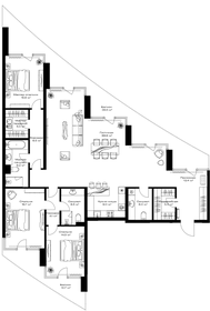 Квартира 194,1 м², 3-комнатная - изображение 2