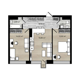 48,6 м², 2-комнатная квартира 4 250 000 ₽ - изображение 37