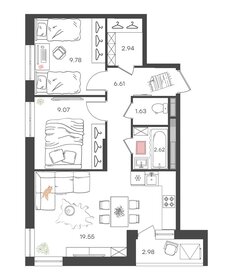 64 м², 3-комнатная квартира 4 800 000 ₽ - изображение 100