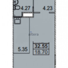 Квартира 32,5 м², студия - изображение 3