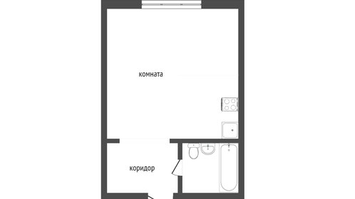 Квартира 18 м², студия - изображение 1