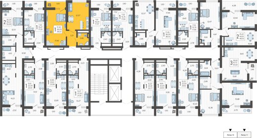 31,8 м², 1-комнатная квартира 13 900 000 ₽ - изображение 191