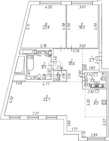 121,9 м², 3-комнатная квартира 170 660 000 ₽ - изображение 138