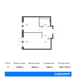 38,1 м², 1-комнатная квартира 14 123 575 ₽ - изображение 14