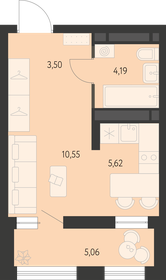 25,3 м², квартира-студия 3 856 000 ₽ - изображение 19