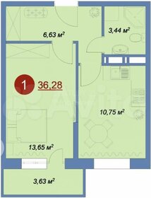 Квартира 36,3 м², 1-комнатная - изображение 1