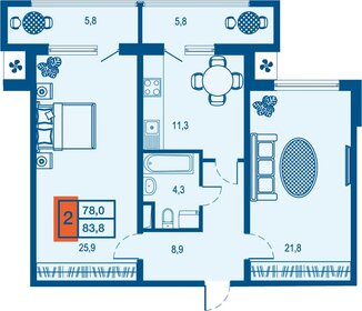 97 м², 3-комнатная квартира 12 707 000 ₽ - изображение 21