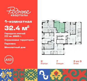 32,5 м², 1-комнатная квартира 7 547 963 ₽ - изображение 32