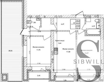 71,4 м², квартира-студия 17 700 000 ₽ - изображение 49