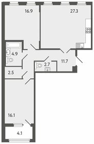 Квартира 82 м², 2-комнатная - изображение 1