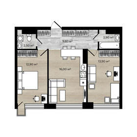 48,6 м², 2-комнатная квартира 4 250 000 ₽ - изображение 47