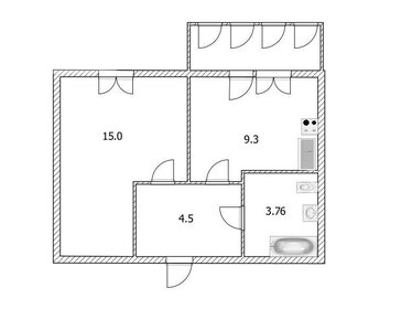 Квартира 36,4 м², 1-комнатная - изображение 1