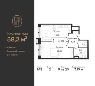 50 м², 2-комнатные апартаменты 20 000 000 ₽ - изображение 101