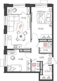 55,9 м², 3-комнатная квартира 5 701 800 ₽ - изображение 6