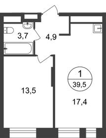 32,9 м², 1-комнатная квартира 10 049 018 ₽ - изображение 16