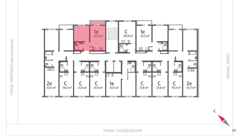 21,8 м², квартира-студия 2 833 651 ₽ - изображение 14