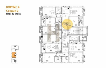 30,4 м², 1-комнатная квартира 3 357 600 ₽ - изображение 3