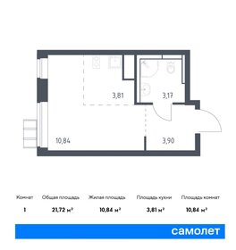 Квартира 21,7 м², студия - изображение 1