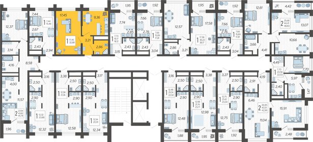 29,8 м², 1-комнатная квартира 15 000 000 ₽ - изображение 72