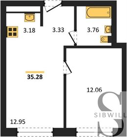 35,7 м², 1-комнатная квартира 4 700 000 ₽ - изображение 53