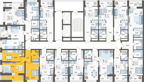 48 м², 2-комнатная квартира 11 000 000 ₽ - изображение 88