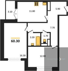 60,8 м², 2-комнатная квартира 4 740 000 ₽ - изображение 16