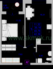 76 м², 1-комнатные апартаменты 15 500 000 ₽ - изображение 69