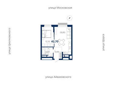 43,4 м², 1-комнатная квартира 9 620 782 ₽ - изображение 63