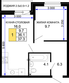 37,2 м², 1-комнатная квартира 4 770 000 ₽ - изображение 6