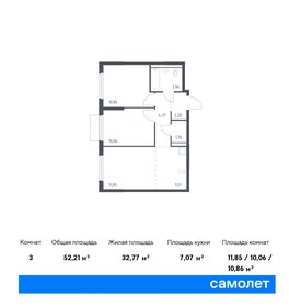 54 м², 2-комнатная квартира 9 900 000 ₽ - изображение 33