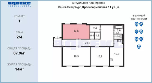 11,1 м², комната 2 100 000 ₽ - изображение 74