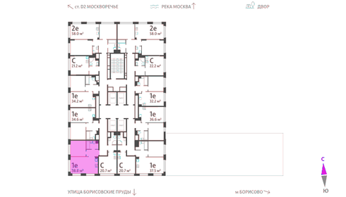 38,2 м², 1-комнатная квартира 14 616 236 ₽ - изображение 13