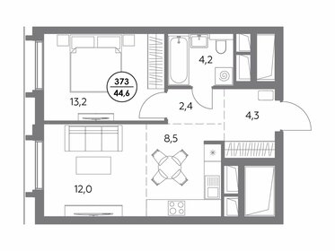 35,4 м², 1-комнатные апартаменты 25 600 000 ₽ - изображение 111